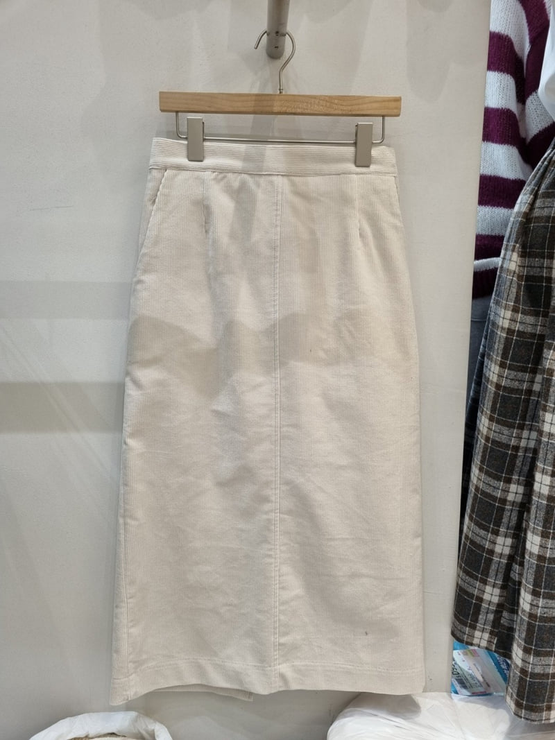 Allu - Korean Women Fashion - #thatsdarling - Corduroy Span Skirt - 5