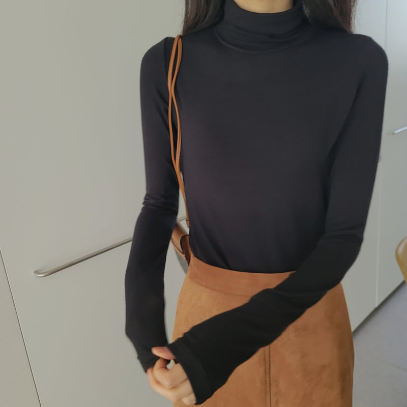 Allu - Korean Women Fashion - #thelittlethings - Wool Turtleneck Tee - 10