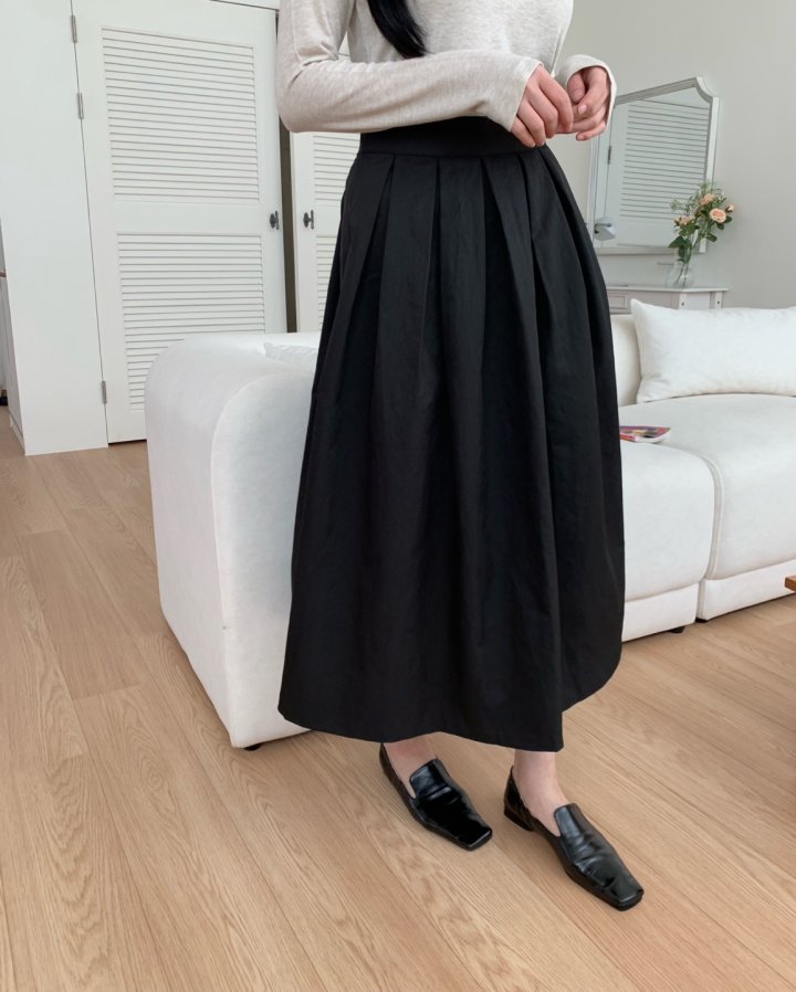 Allu - Korean Women Fashion - #vintageinspired - Urban Off Skirt - 7