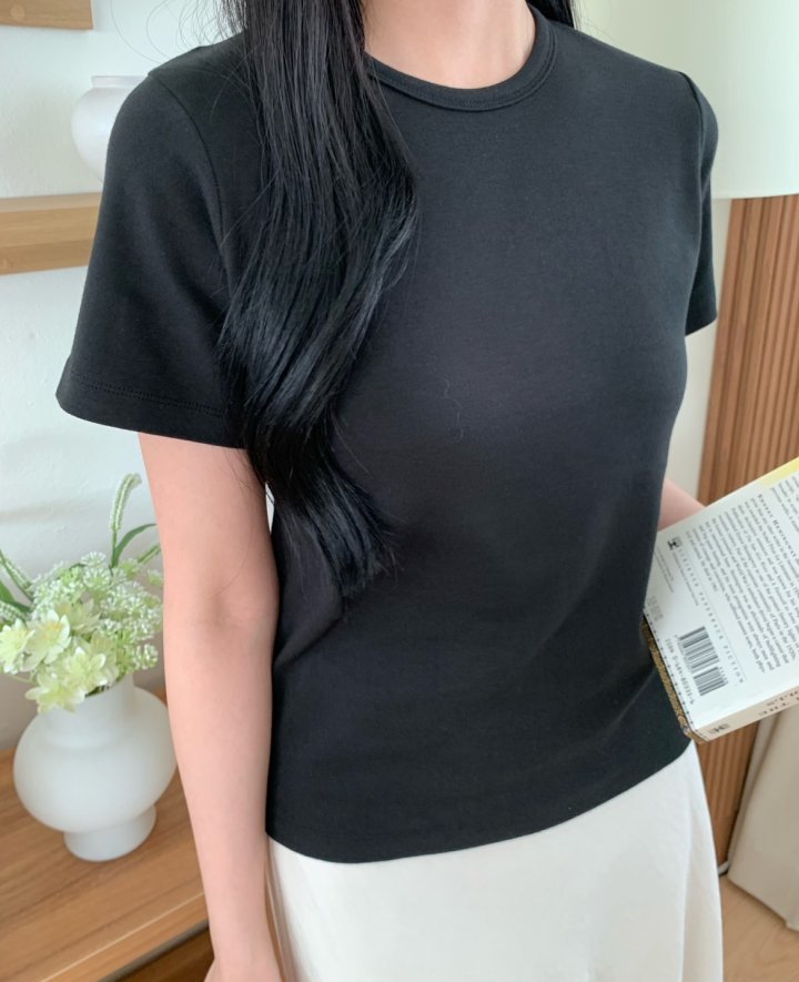 Allu - Korean Women Fashion - #vintagekidsstyle - Span Tee - 6