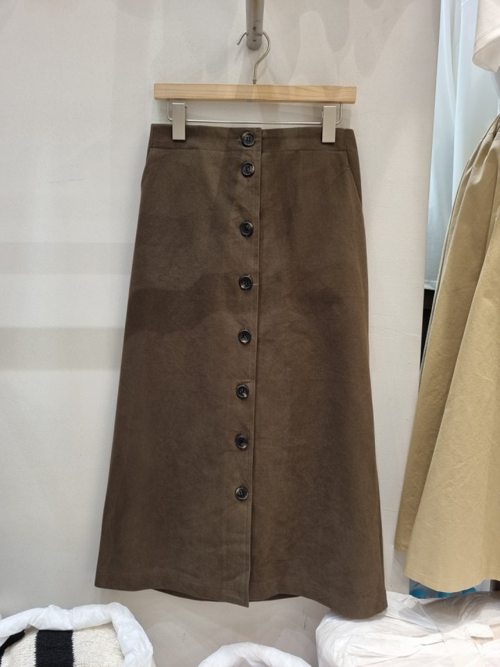 Allu - Korean Women Fashion - #womensfashion - Button Skirt - 5