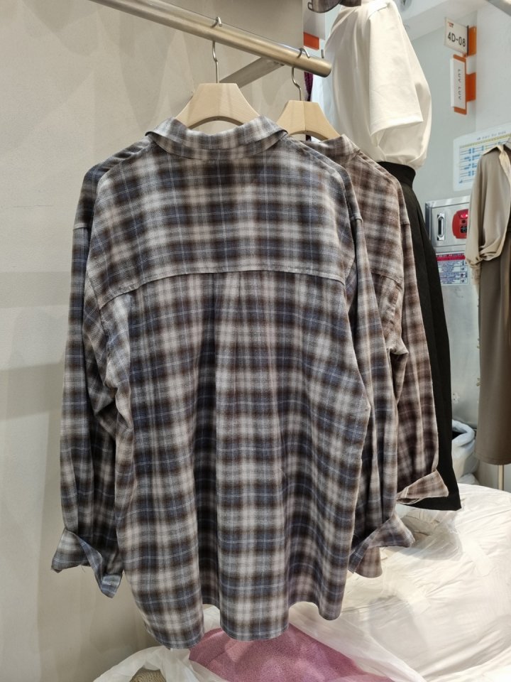 Allu - Korean Women Fashion - #womensfashion - Slow Check Shirt - 2