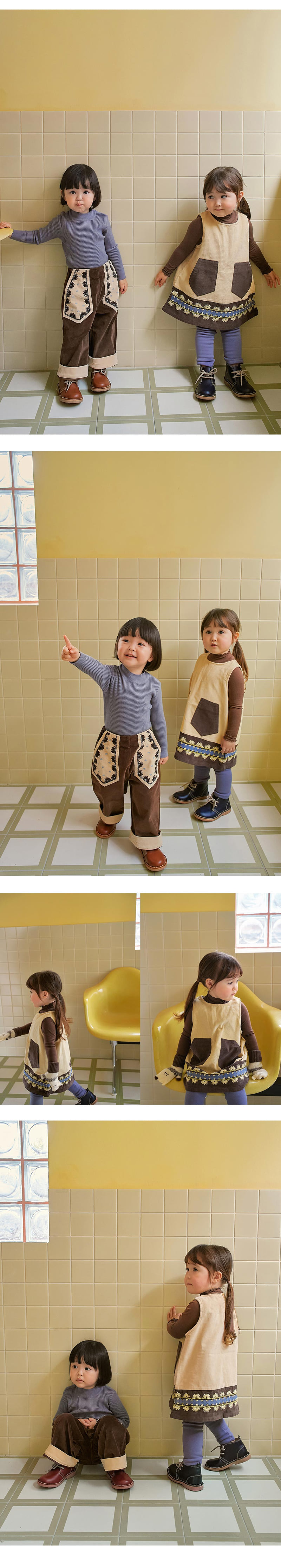 Amber - Korean Children Fashion - #childofig - Novelly Embroidered One-piece - 4