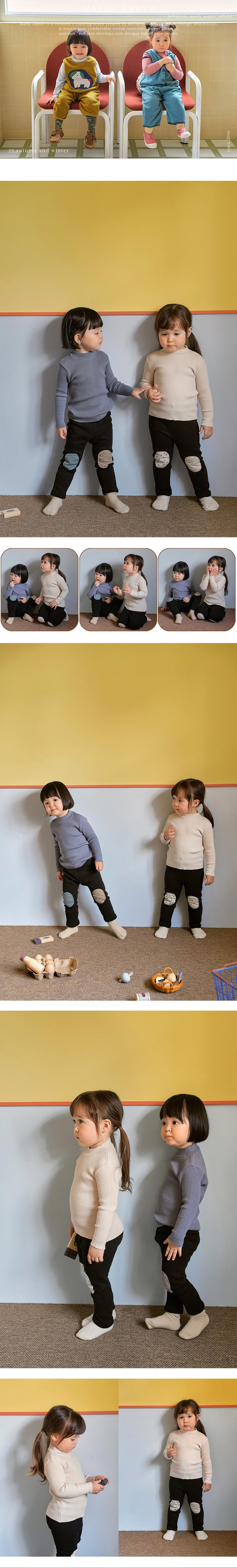 Amber - Korean Children Fashion - #discoveringself - Molne Ribbed Knit Tee - 2