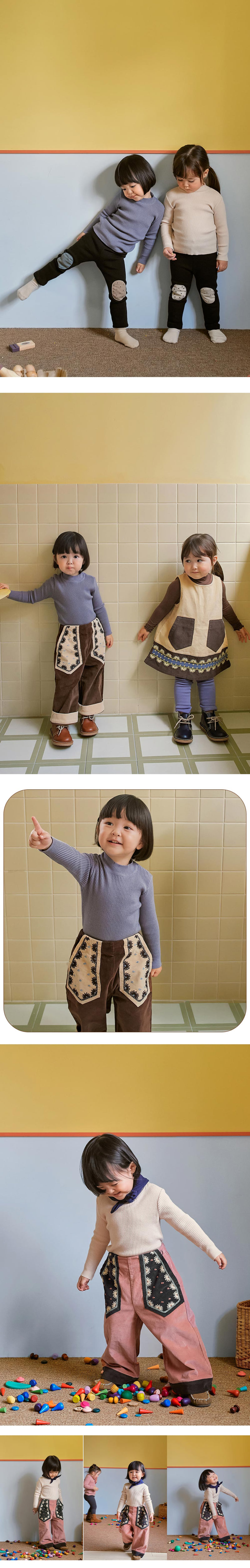 Amber - Korean Children Fashion - #fashionkids - Molne Ribbed Knit Tee - 3
