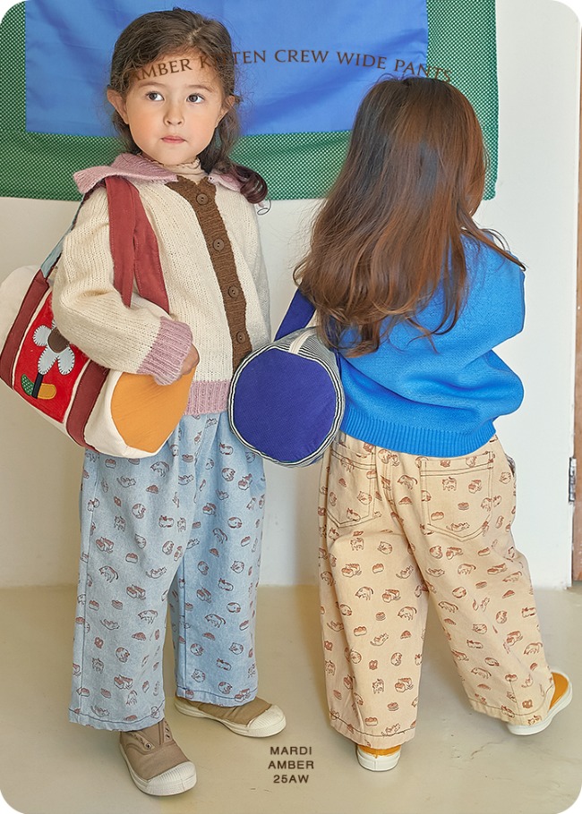 Amber - Korean Children Fashion - #kidsshorts - Kitten Crew Wide Pants