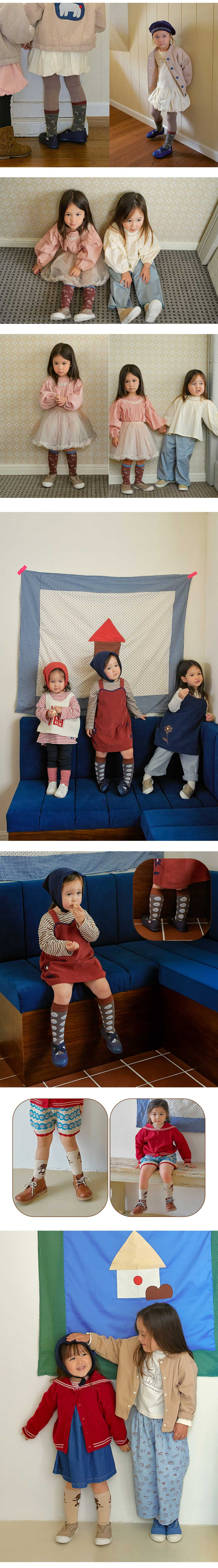 Amber - Korean Children Fashion - #kidsshorts - Kongi Jacquard Socks Set - 3