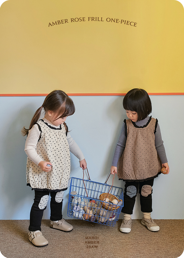 Amber - Korean Children Fashion - #kidzfashiontrend - Rose Frill One-piece