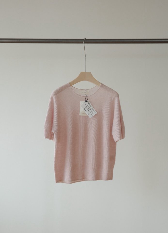 Amygrace - Korean Women Fashion - #momslook - Marche Alphaca Wholegarment Short Sleeved Knit Top - 10