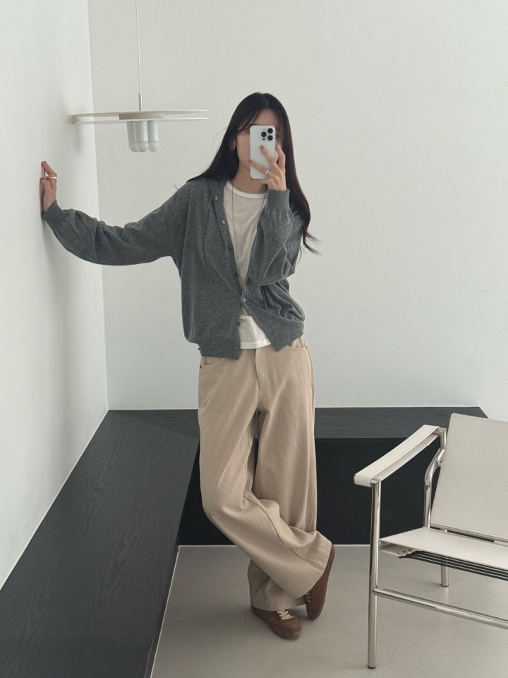 Amygrace - Korean Women Fashion - #momslook - Poco Hood Knit Cardigan - 10