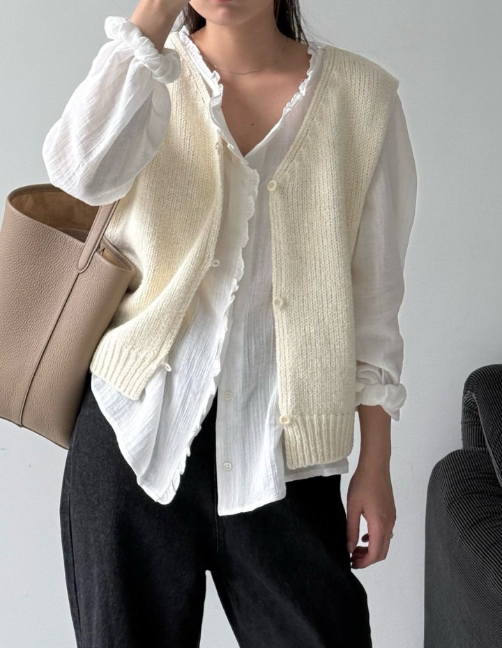 Low Frill Pintuck Blouse by Amygrace for Women - view 4