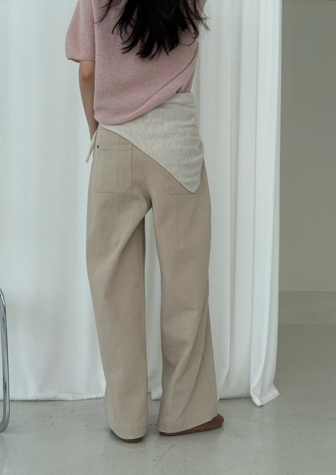 Amygrace - Korean Women Fashion - #romanticstyle - Ribette Cotton Pants - 5