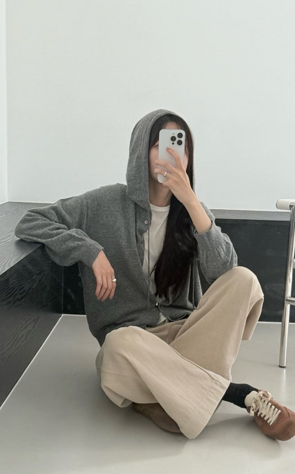 Amygrace - Korean Women Fashion - #thelittlethings - Poco Hood Knit Cardigan - 5