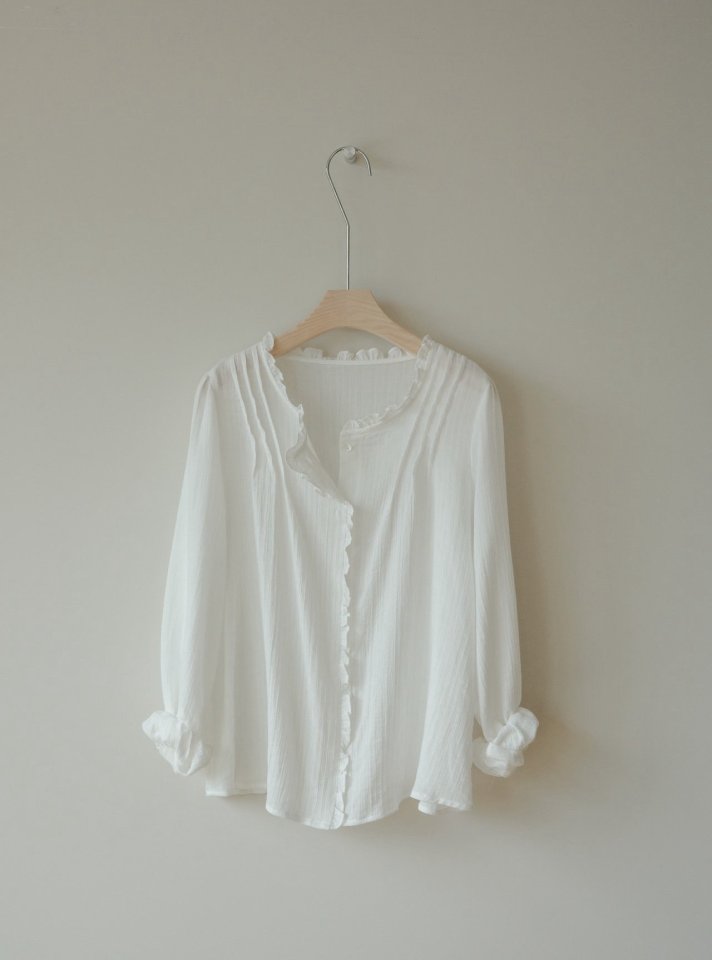 Low Frill Pintuck Blouse by Amygrace for Women - view 2