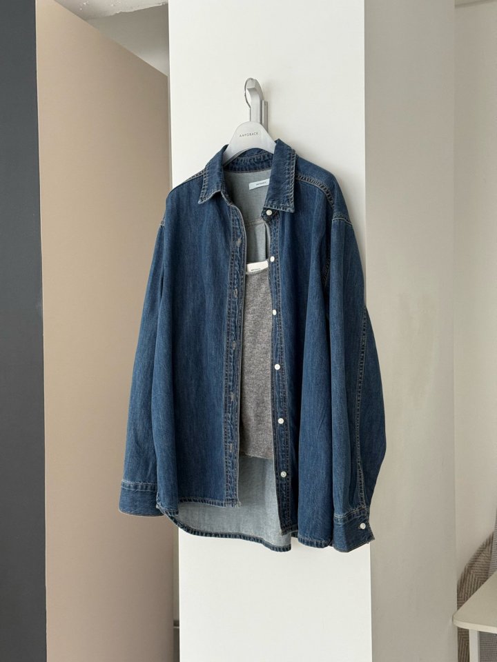 Amygrace - Korean Women Fashion - #womensfashion - Ciho Denim Shirt - 2
