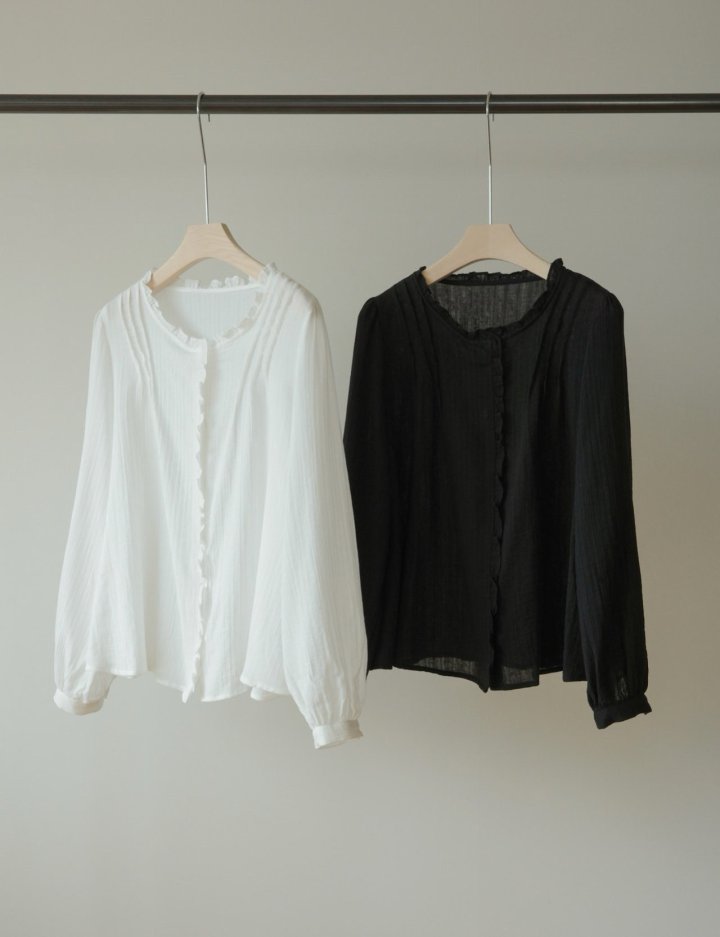 Low Frill Pintuck Blouse by Amygrace for Women - view 1