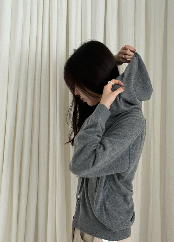 Amygrace - Korean Women Fashion - #womensfashion - Poco Hood Knit Cardigan - 9