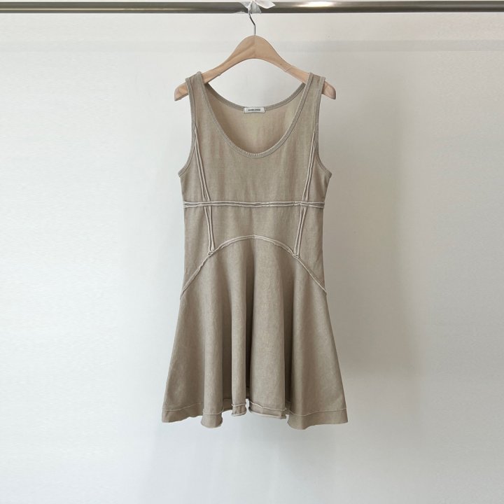 Another Avenue - Korean Women Fashion - #momslook - Garment Slit One-piece - 3