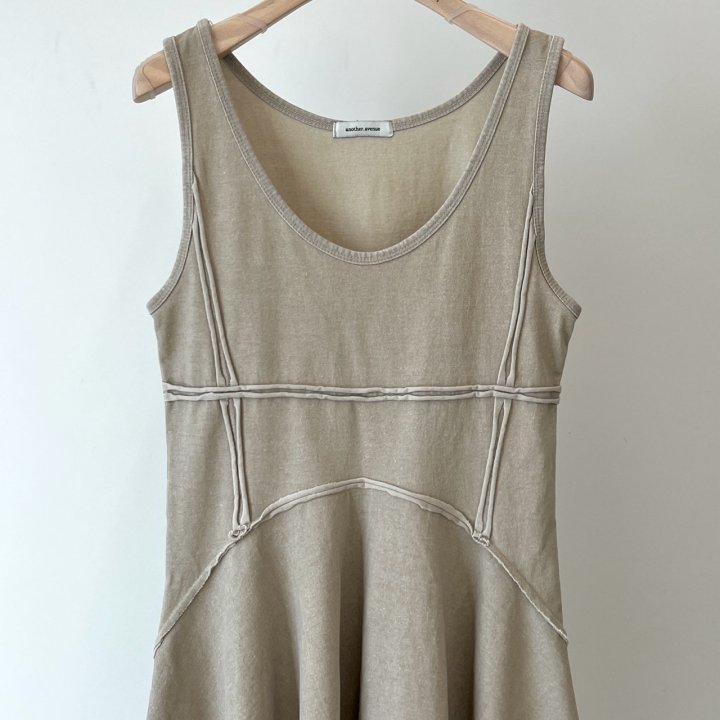 Another Avenue - Korean Women Fashion - #momslook - Garment Slit One-piece - 6