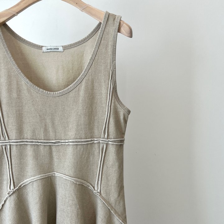 Another Avenue - Korean Women Fashion - #momslook - Garment Slit One-piece - 7