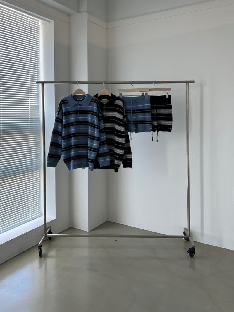 Another Avenue - Korean Women Fashion - #momslook - Mono Stripe Knit Shorts - 11