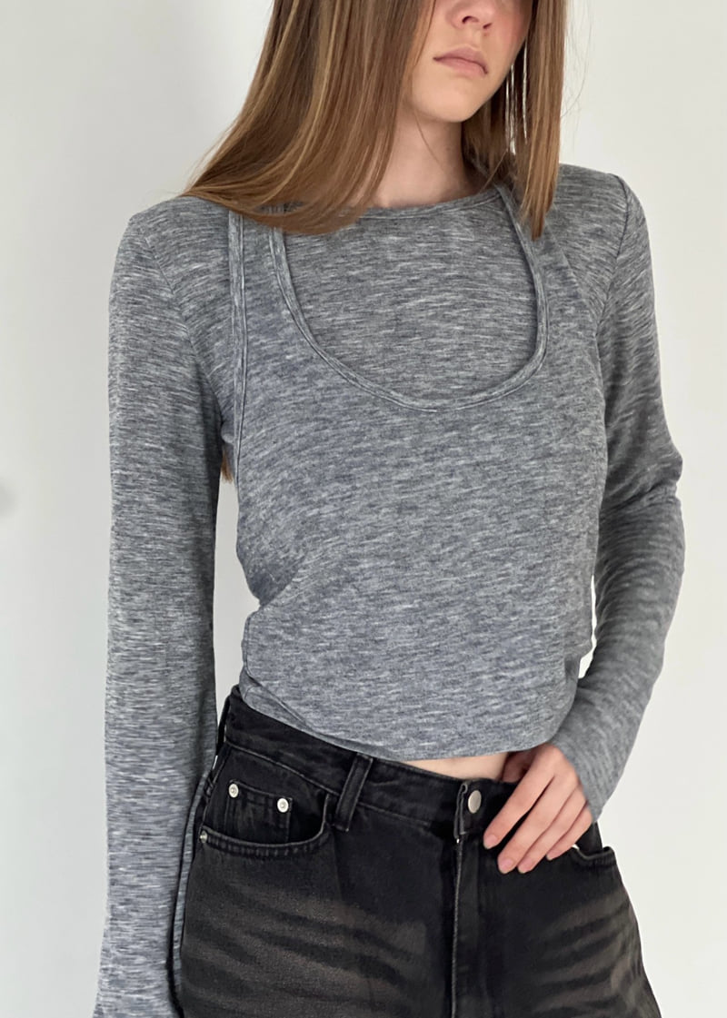 Another Avenue - Korean Women Fashion - #momslook - Neck Two Way Tee - 10