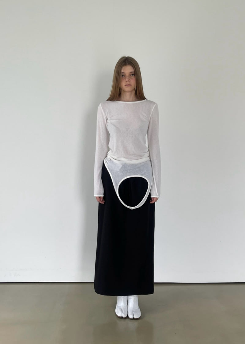 Another Avenue - Korean Women Fashion - #momslook - Neck Two Way Tee - 2