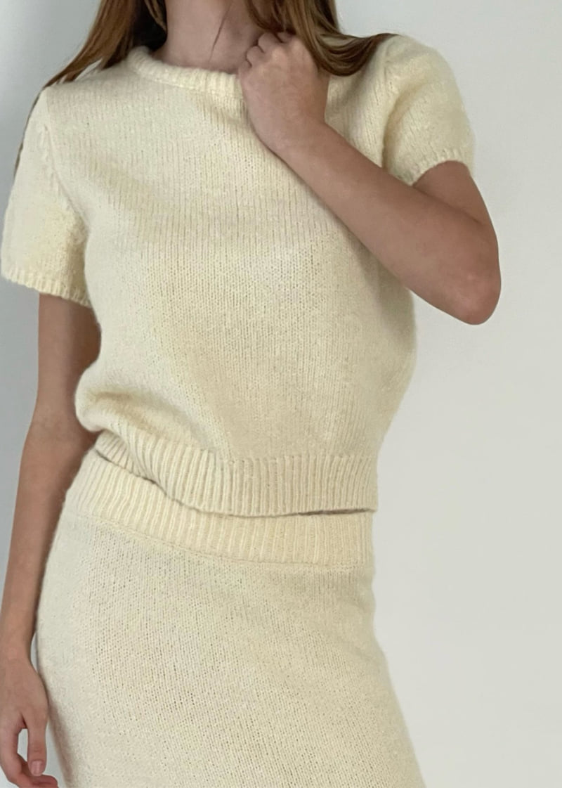 Another Avenue - Korean Women Fashion - #momslook - Katelyn Wool Sweat Tee - 3