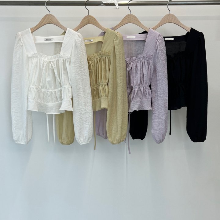 Another Avenue - Korean Women Fashion - #momslook - Ludy Shirring Blouse