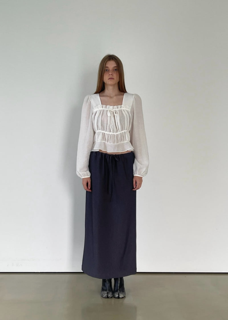 Another Avenue - Korean Women Fashion - #momslook - Ludy Shirring Blouse - 3