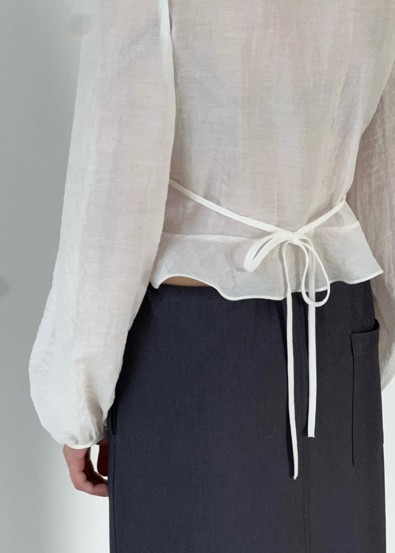 Another Avenue - Korean Women Fashion - #momslook - Ludy Shirring Blouse - 5