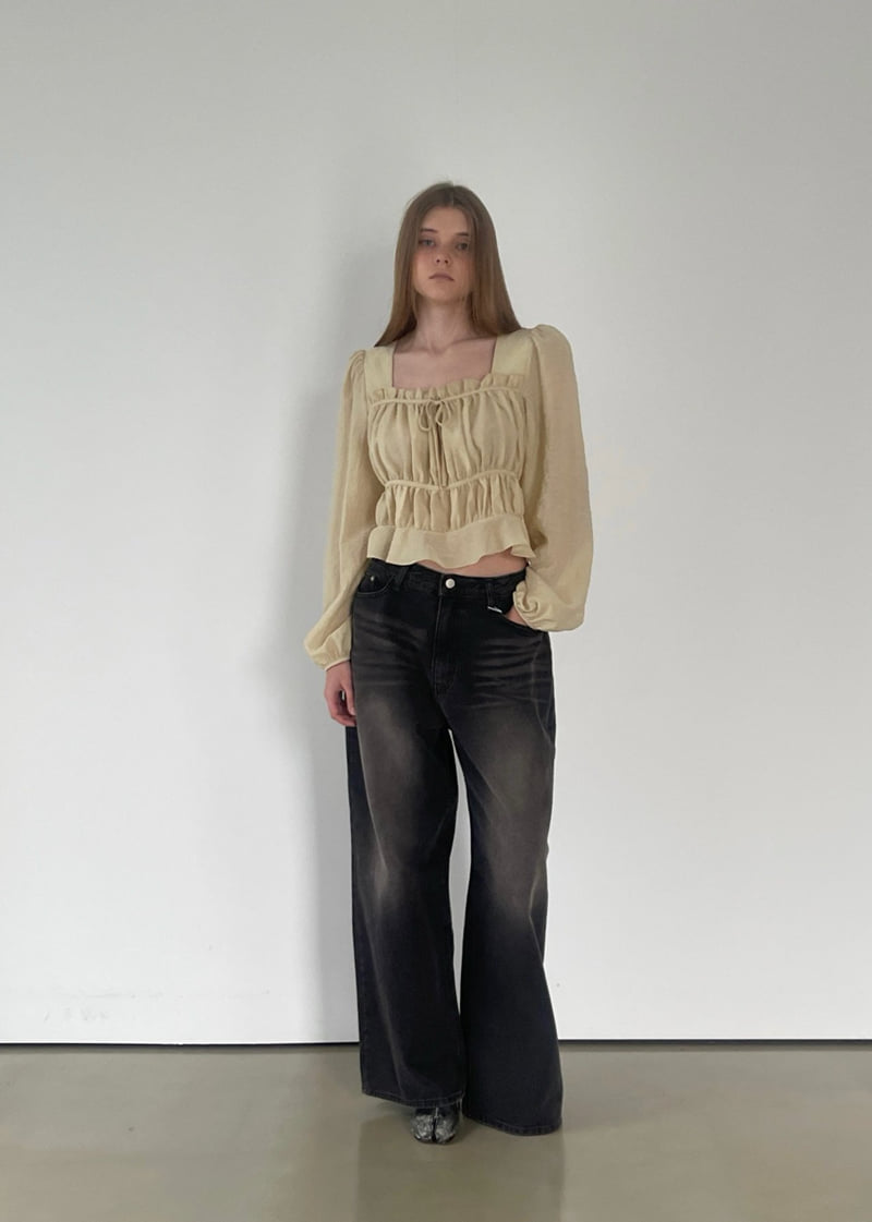 Another Avenue - Korean Women Fashion - #momslook - Ludy Shirring Blouse - 7