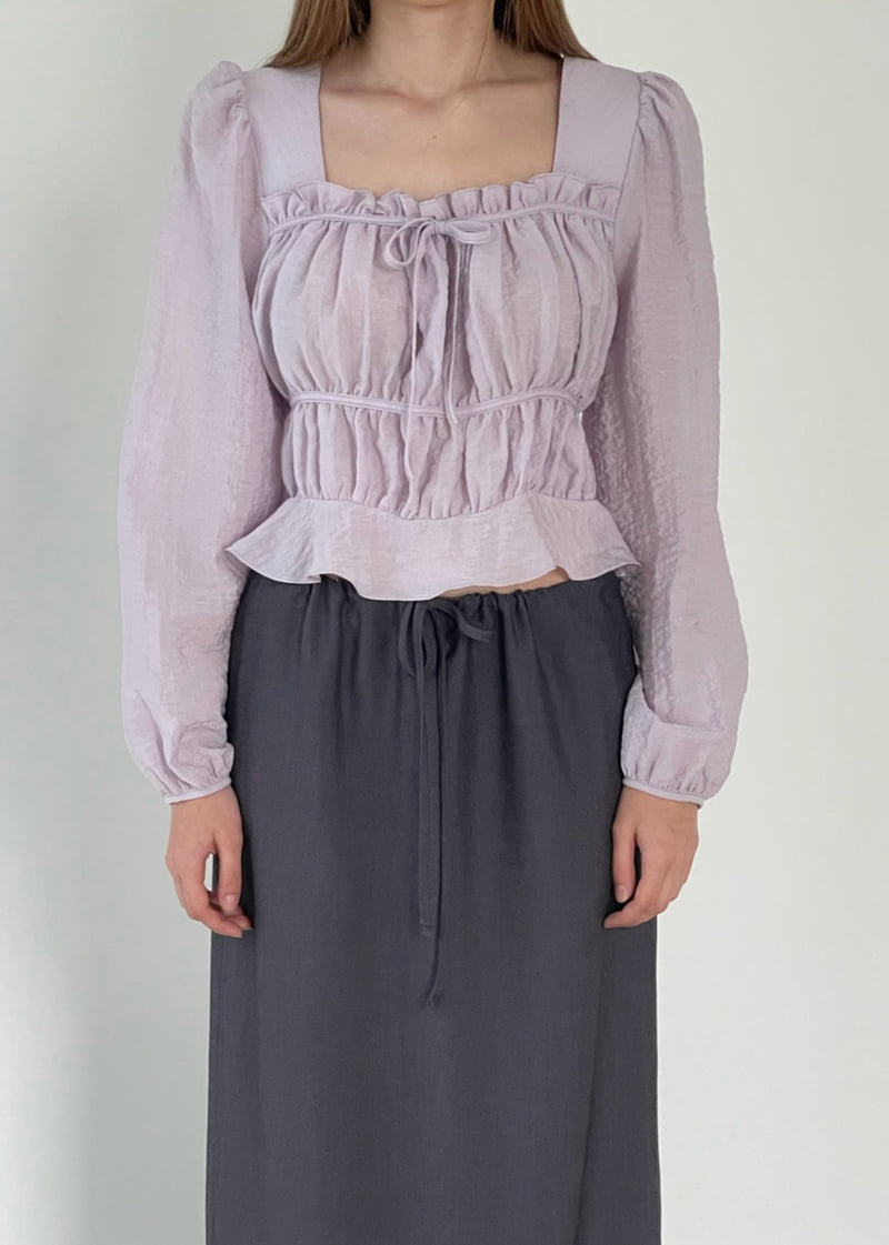Another Avenue - Korean Women Fashion - #momslook - Ludy Shirring Blouse - 9