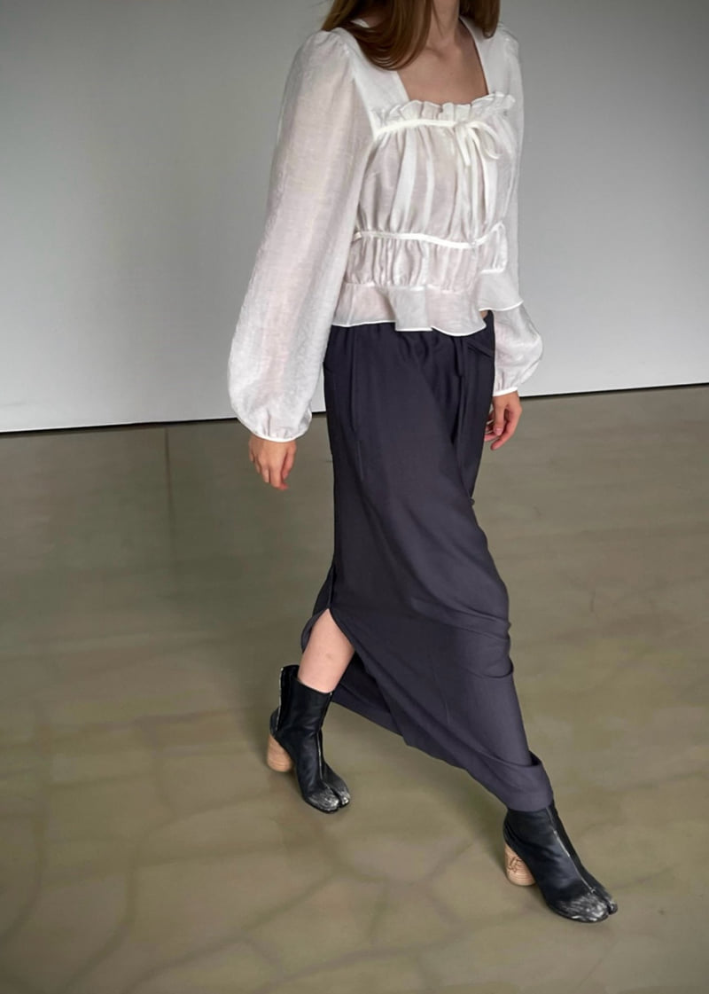 Another Avenue - Korean Women Fashion - #momslook - Tunnel Long Skirt - 7