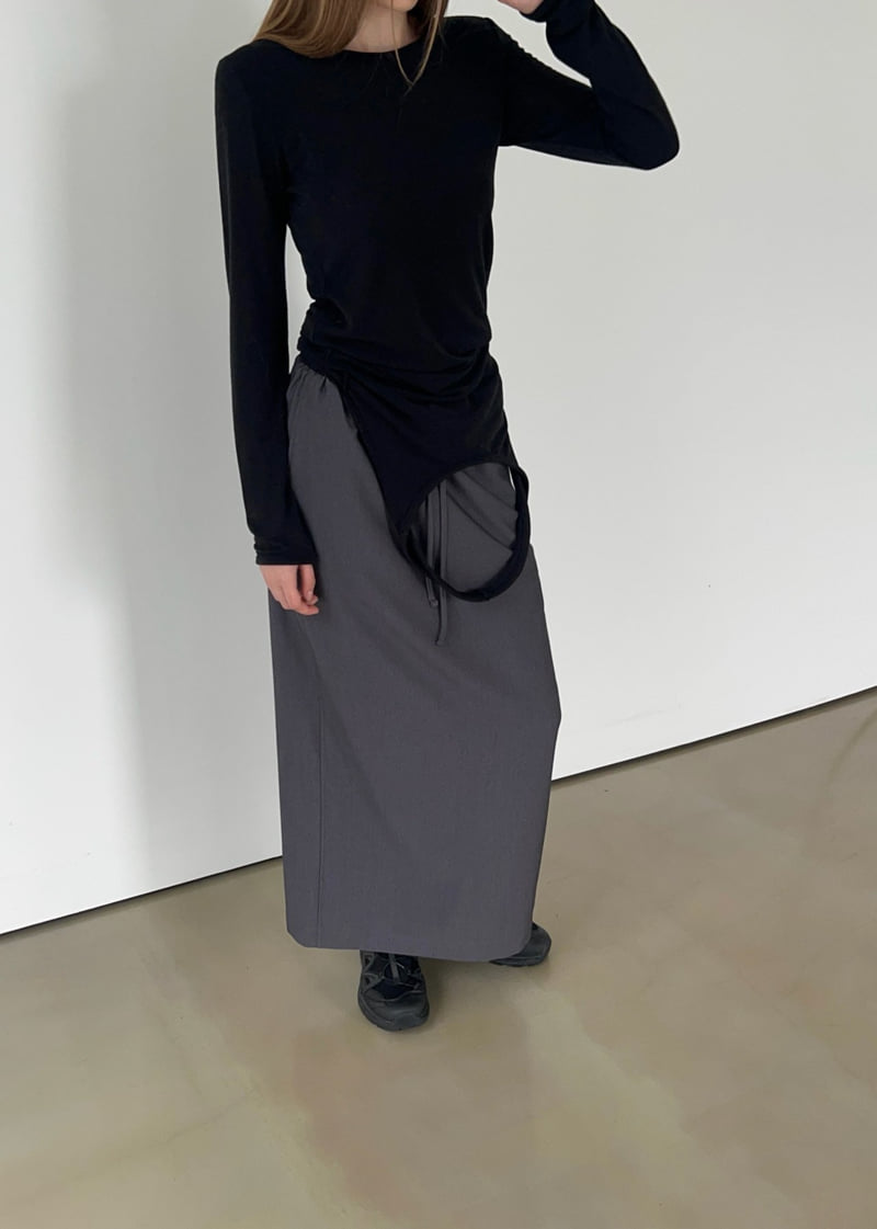 Another Avenue - Korean Women Fashion - #momslook - Tunnel Long Skirt - 9