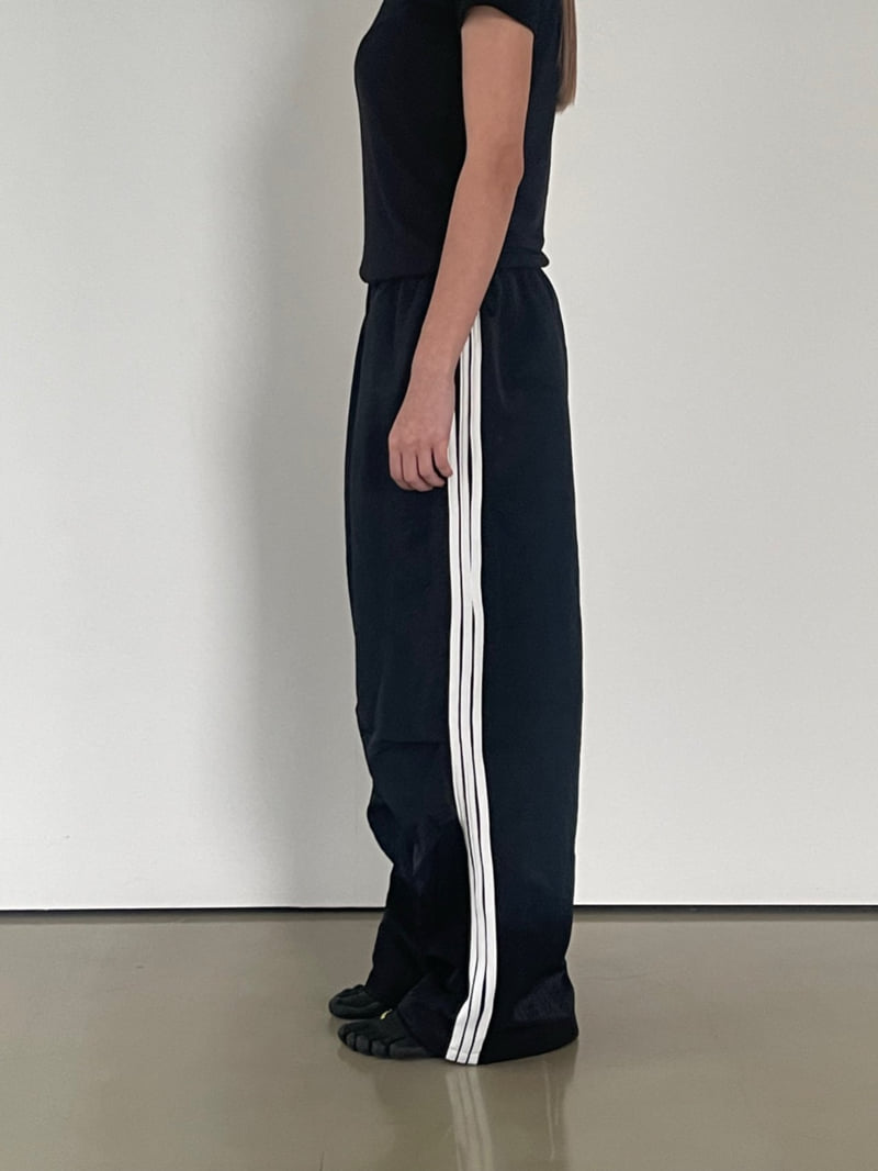 Another Avenue - Korean Women Fashion - #momslook - Three-Line Hard Pants - 10