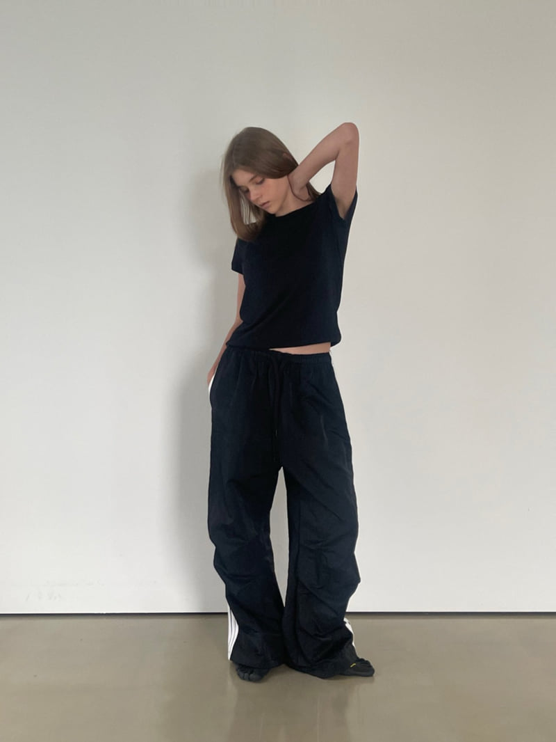 Another Avenue - Korean Women Fashion - #momslook - Three-Line Hard Pants - 8