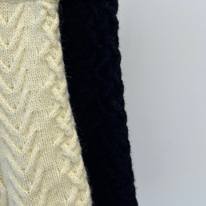 Another Avenue - Korean Women Fashion - #momslook - Wool Cable Knit Shorts - 2