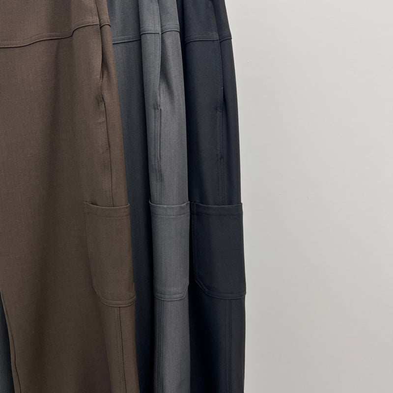 Another Avenue - Korean Women Fashion - #momslook - Pocket Tunnel Slacks - 2