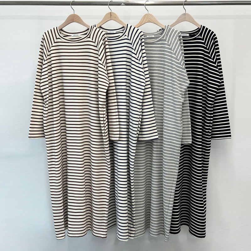 Another Avenue - Korean Women Fashion - #momslook - French Terry Long One-piece