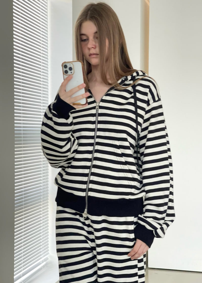 Another Avenue - Korean Women Fashion - #momslook - Stripe Jacket - 12