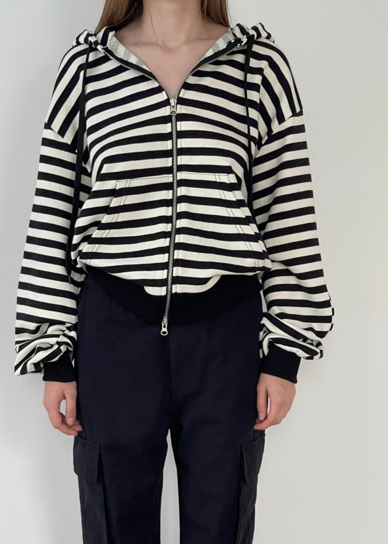 Another Avenue - Korean Women Fashion - #momslook - Stripe Jacket - 3