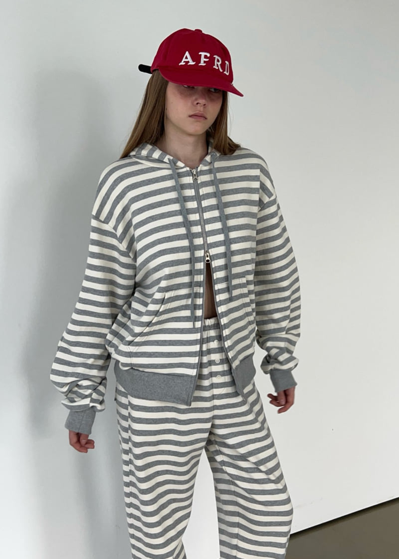Another Avenue - Korean Women Fashion - #momslook - Stripe Jacket - 7