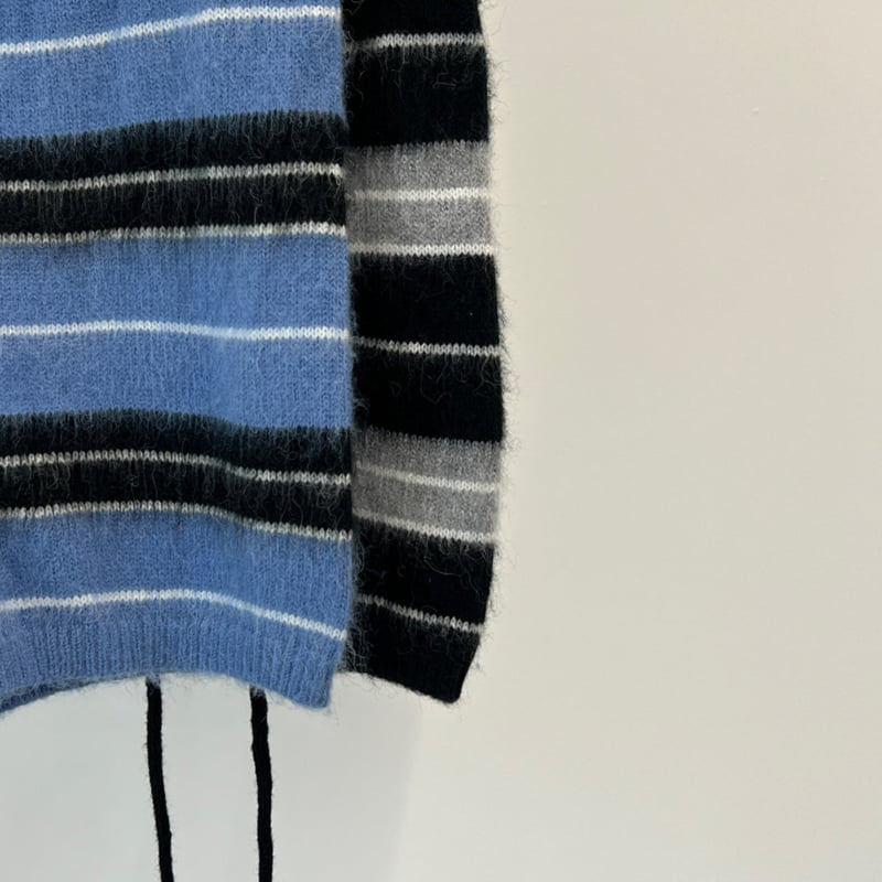 Another Avenue - Korean Women Fashion - #thelittlethings - Mono Stripe Knit Shorts - 2