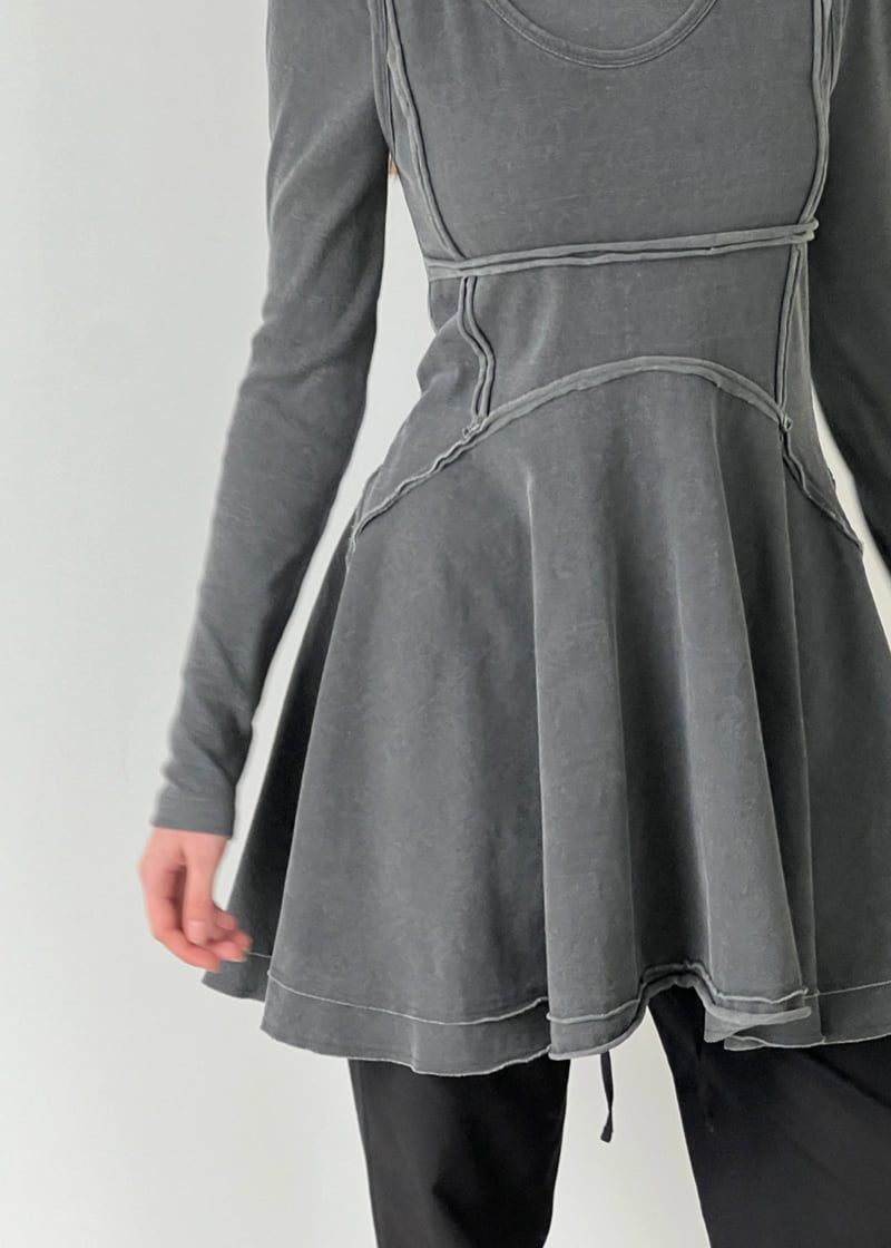 Another Avenue - Korean Women Fashion - #vintagekidsstyle - Garment Slit One-piece - 10