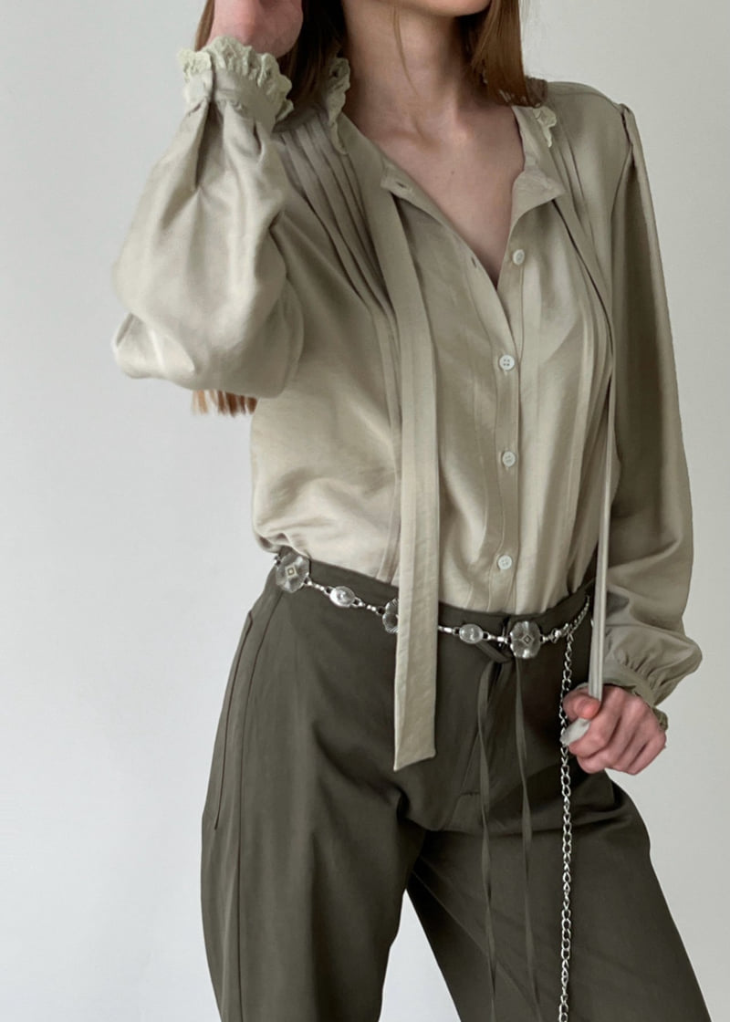 Another Avenue - Korean Women Fashion - #womensfashion - Kochella Tie Blouse - 9