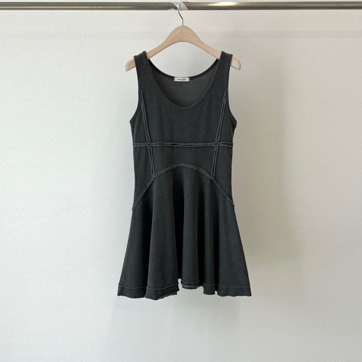 Another Avenue - Korean Women Fashion - #momslook - Garment Slit One-piece - 4