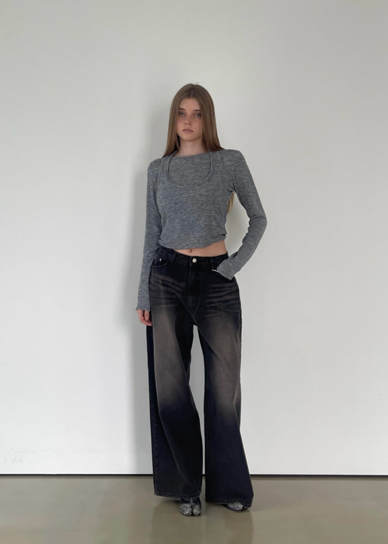 Another Avenue - Korean Women Fashion - #womensfashion - Neck Two Way Tee - 9
