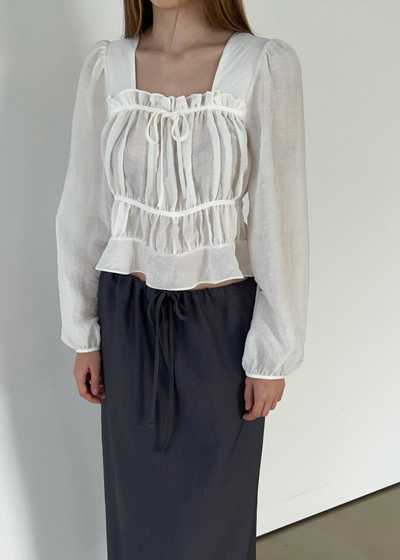 Another Avenue - Korean Women Fashion - #womensfashion - Ludy Shirring Blouse - 2