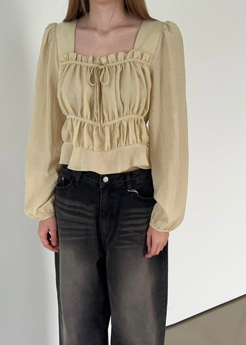 Another Avenue - Korean Women Fashion - #womensfashion - Ludy Shirring Blouse - 6